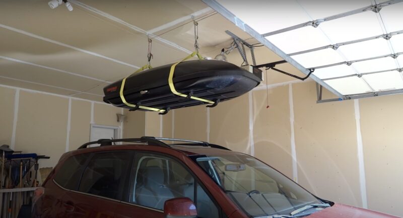 Yakima Skybox garage ceiling storage system